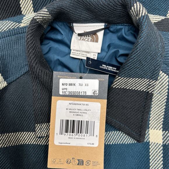 The North Face Valley Twill Utility Coat Size XS Womens Midnight Petrol Blue - Picture 15 of 16